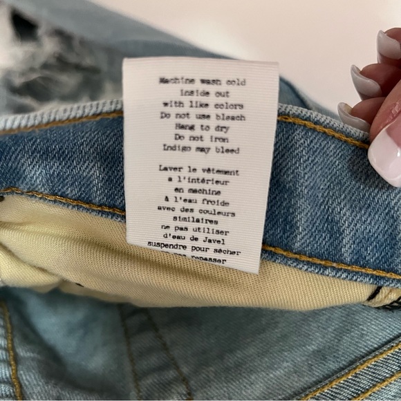 Rag & Bone The Dre Thrasher Boyfriend Jeans Light Wash Size 26 - Picture 10 of 15